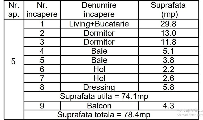 Popesti-Leordeni, centru, 3 cam. dec., buc. deschisa sau inchisa, 2 bai.